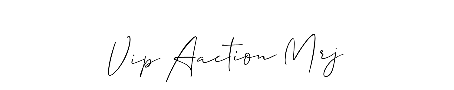 How to make Vip Aaction Mrj signature? Allison_Script is a professional autograph style. Create handwritten signature for Vip Aaction Mrj name. Vip Aaction Mrj signature style 2 images and pictures png
