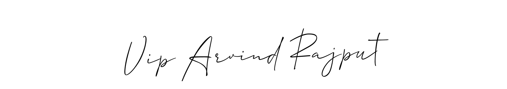 This is the best signature style for the Vip Arvind Rajput name. Also you like these signature font (Allison_Script). Mix name signature. Vip Arvind Rajput signature style 2 images and pictures png