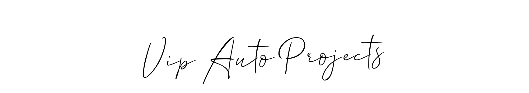 Vip Auto Projects stylish signature style. Best Handwritten Sign (Allison_Script) for my name. Handwritten Signature Collection Ideas for my name Vip Auto Projects. Vip Auto Projects signature style 2 images and pictures png