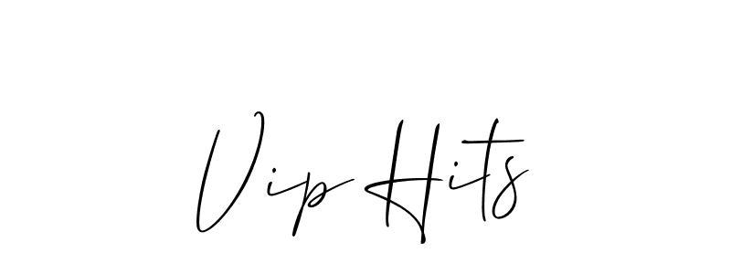Vip Hits stylish signature style. Best Handwritten Sign (Allison_Script) for my name. Handwritten Signature Collection Ideas for my name Vip Hits. Vip Hits signature style 2 images and pictures png