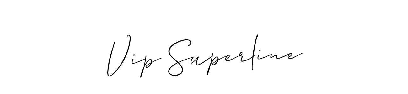 How to make Vip Superline name signature. Use Allison_Script style for creating short signs online. This is the latest handwritten sign. Vip Superline signature style 2 images and pictures png