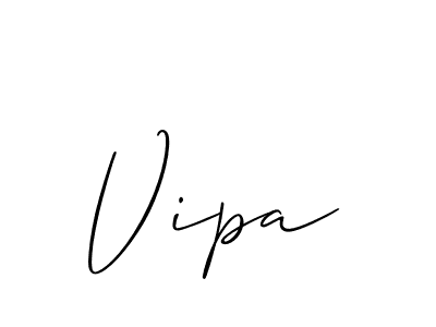 if you are searching for the best signature style for your name Vipa. so please give up your signature search. here we have designed multiple signature styles  using Allison_Script. Vipa signature style 2 images and pictures png