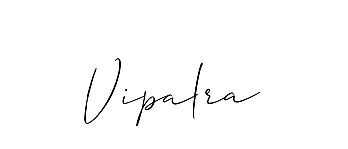 How to make Vipalra signature? Allison_Script is a professional autograph style. Create handwritten signature for Vipalra name. Vipalra signature style 2 images and pictures png