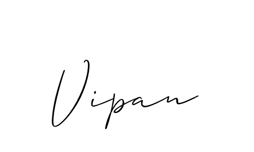 Use a signature maker to create a handwritten signature online. With this signature software, you can design (Allison_Script) your own signature for name Vipan. Vipan signature style 2 images and pictures png