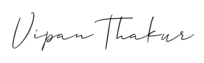 Practice writing Vipan Thakur with the flow of Allison_Script lettering. A fantastic source of inspiration for developing your personal signature style. Vipan Thakur signature style 2 images and pictures png