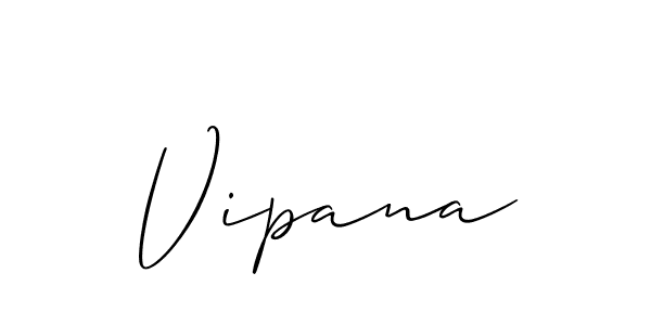 Also we have Vipana name is the best signature style. Create professional handwritten signature collection using Allison_Script autograph style. Vipana signature style 2 images and pictures png