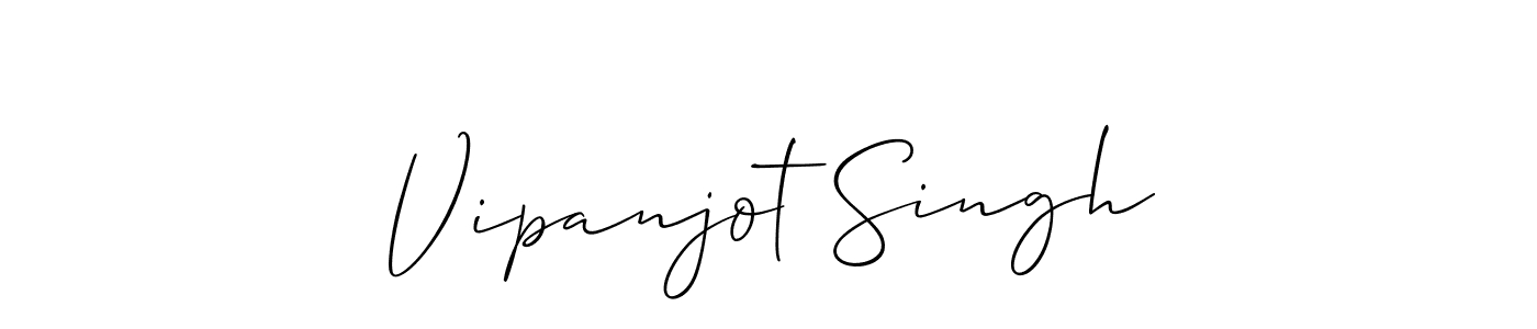 Design your own signature with our free online signature maker. With this signature software, you can create a handwritten (Allison_Script) signature for name Vipanjot Singh. Vipanjot Singh signature style 2 images and pictures png