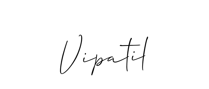 Create a beautiful signature design for name Vipatil. With this signature (Allison_Script) fonts, you can make a handwritten signature for free. Vipatil signature style 2 images and pictures png