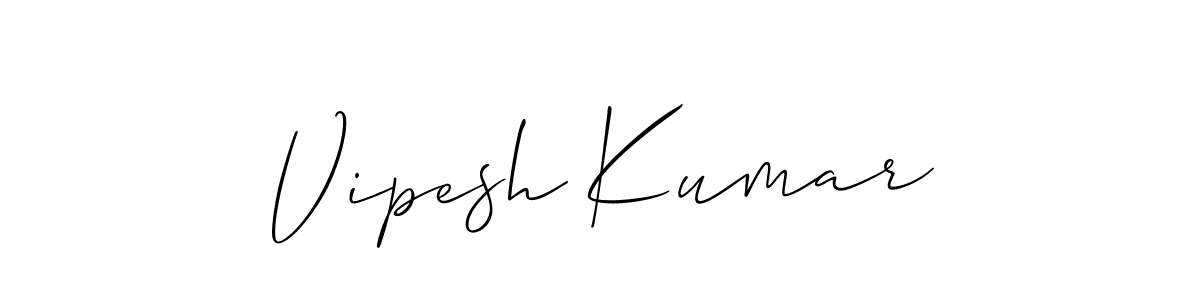 Make a short Vipesh Kumar signature style. Manage your documents anywhere anytime using Allison_Script. Create and add eSignatures, submit forms, share and send files easily. Vipesh Kumar signature style 2 images and pictures png