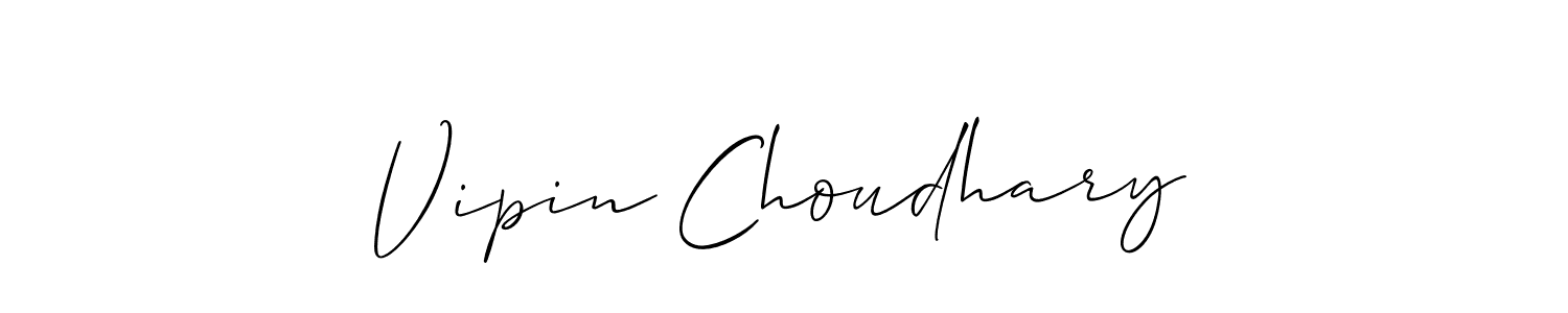 The best way (Allison_Script) to make a short signature is to pick only two or three words in your name. The name Vipin Choudhary include a total of six letters. For converting this name. Vipin Choudhary signature style 2 images and pictures png