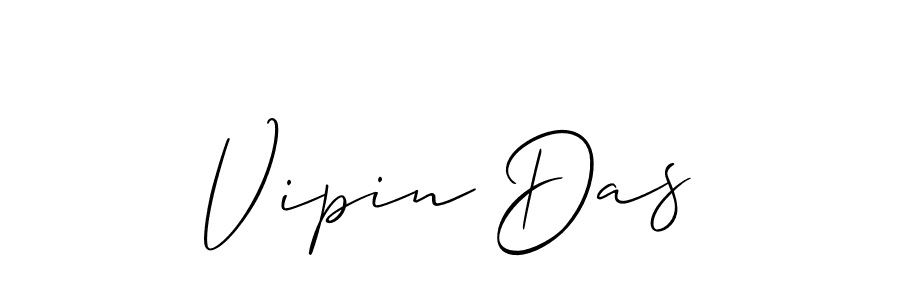 Design your own signature with our free online signature maker. With this signature software, you can create a handwritten (Allison_Script) signature for name Vipin Das. Vipin Das signature style 2 images and pictures png