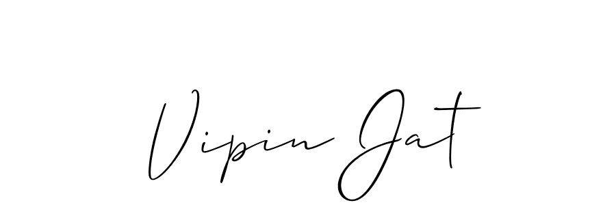 Also You can easily find your signature by using the search form. We will create Vipin Jat name handwritten signature images for you free of cost using Allison_Script sign style. Vipin Jat signature style 2 images and pictures png