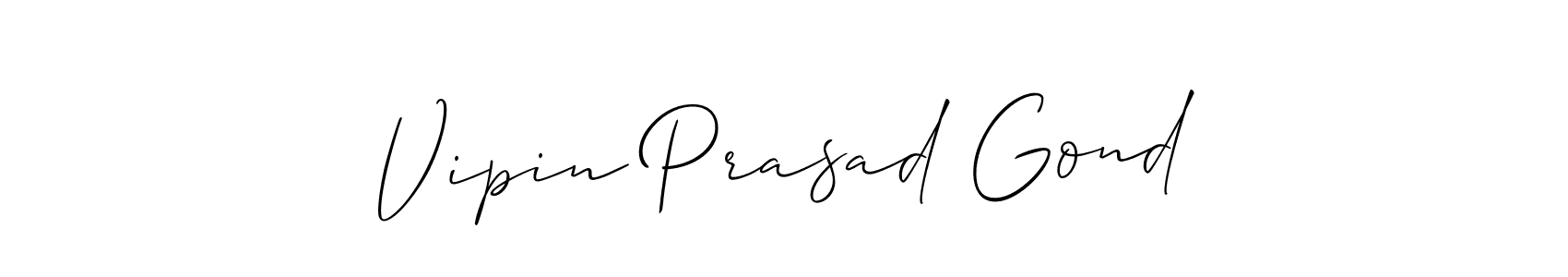 Make a beautiful signature design for name Vipin Prasad Gond. Use this online signature maker to create a handwritten signature for free. Vipin Prasad Gond signature style 2 images and pictures png