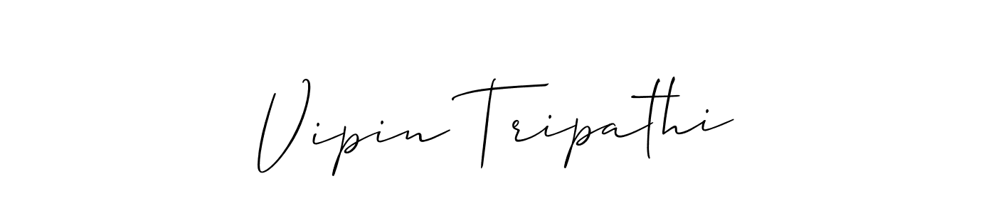 Use a signature maker to create a handwritten signature online. With this signature software, you can design (Allison_Script) your own signature for name Vipin Tripathi. Vipin Tripathi signature style 2 images and pictures png