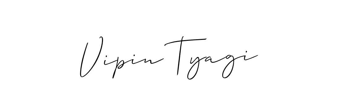 How to Draw Vipin Tyagi signature style? Allison_Script is a latest design signature styles for name Vipin Tyagi. Vipin Tyagi signature style 2 images and pictures png