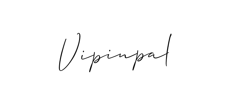 Make a beautiful signature design for name Vipinpal. With this signature (Allison_Script) style, you can create a handwritten signature for free. Vipinpal signature style 2 images and pictures png