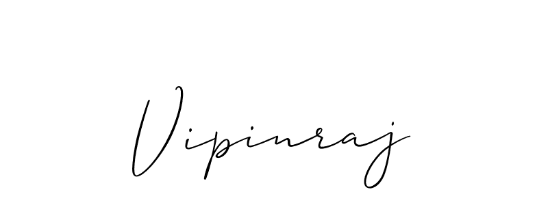 How to make Vipinraj signature? Allison_Script is a professional autograph style. Create handwritten signature for Vipinraj name. Vipinraj signature style 2 images and pictures png