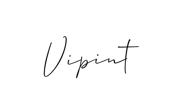 How to make Vipint signature? Allison_Script is a professional autograph style. Create handwritten signature for Vipint name. Vipint signature style 2 images and pictures png