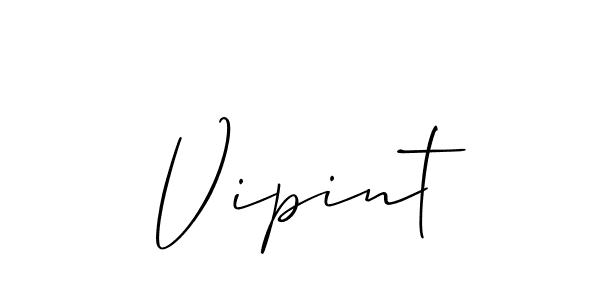 How to make Vipint signature? Allison_Script is a professional autograph style. Create handwritten signature for Vipint name. Vipint signature style 2 images and pictures png