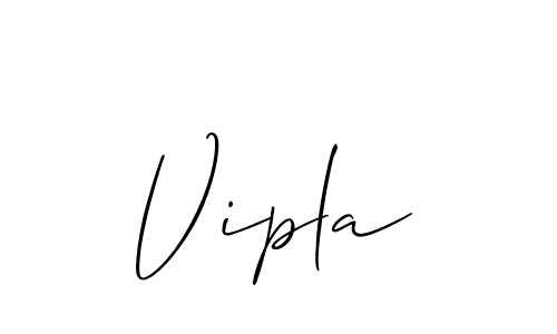 Allison_Script is a professional signature style that is perfect for those who want to add a touch of class to their signature. It is also a great choice for those who want to make their signature more unique. Get Vipla name to fancy signature for free. Vipla signature style 2 images and pictures png