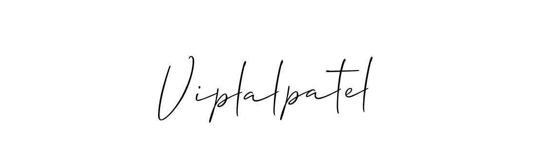 if you are searching for the best signature style for your name Viplalpatel. so please give up your signature search. here we have designed multiple signature styles  using Allison_Script. Viplalpatel signature style 2 images and pictures png