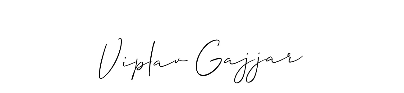 Viplav Gajjar stylish signature style. Best Handwritten Sign (Allison_Script) for my name. Handwritten Signature Collection Ideas for my name Viplav Gajjar. Viplav Gajjar signature style 2 images and pictures png