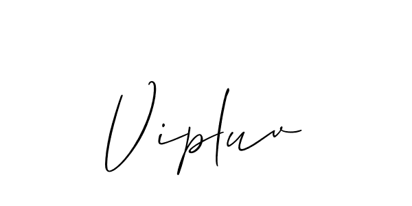 if you are searching for the best signature style for your name Vipluv. so please give up your signature search. here we have designed multiple signature styles  using Allison_Script. Vipluv signature style 2 images and pictures png