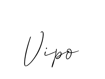 Design your own signature with our free online signature maker. With this signature software, you can create a handwritten (Allison_Script) signature for name Vipo. Vipo signature style 2 images and pictures png