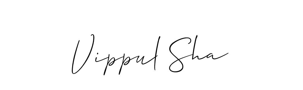 Design your own signature with our free online signature maker. With this signature software, you can create a handwritten (Allison_Script) signature for name Vippul Sha. Vippul Sha signature style 2 images and pictures png