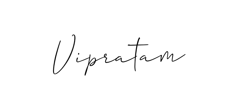 if you are searching for the best signature style for your name Vipratam. so please give up your signature search. here we have designed multiple signature styles  using Allison_Script. Vipratam signature style 2 images and pictures png