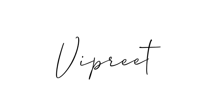 It looks lik you need a new signature style for name Vipreet. Design unique handwritten (Allison_Script) signature with our free signature maker in just a few clicks. Vipreet signature style 2 images and pictures png