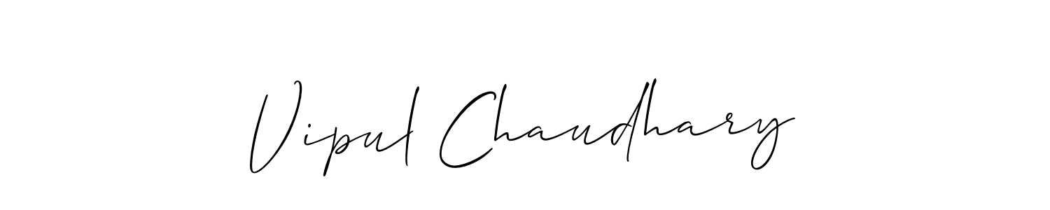 Best and Professional Signature Style for Vipul Chaudhary. Allison_Script Best Signature Style Collection. Vipul Chaudhary signature style 2 images and pictures png
