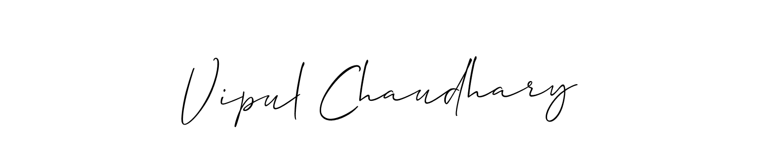 Best and Professional Signature Style for Vipul Chaudhary. Allison_Script Best Signature Style Collection. Vipul Chaudhary signature style 2 images and pictures png