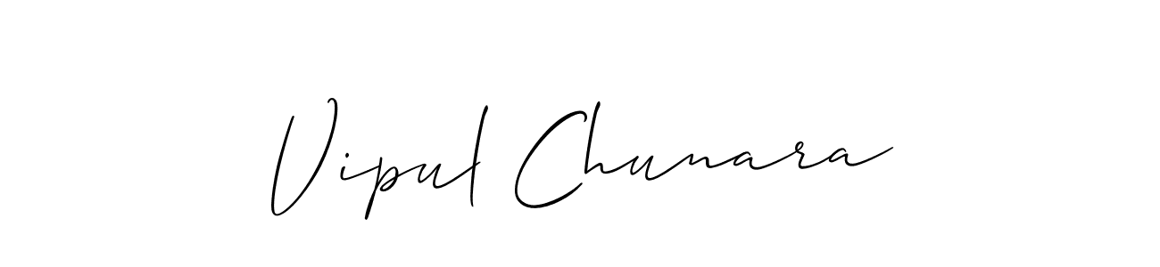 Once you've used our free online signature maker to create your best signature Allison_Script style, it's time to enjoy all of the benefits that Vipul Chunara name signing documents. Vipul Chunara signature style 2 images and pictures png