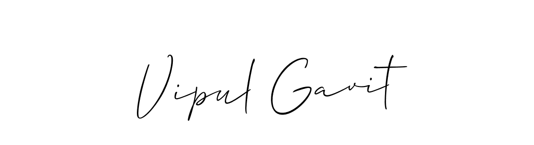 This is the best signature style for the Vipul Gavit name. Also you like these signature font (Allison_Script). Mix name signature. Vipul Gavit signature style 2 images and pictures png