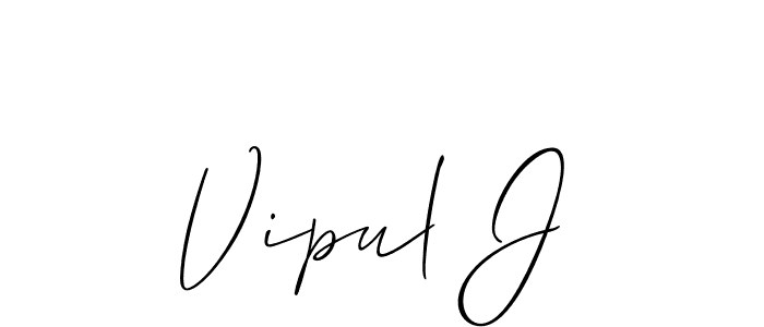 This is the best signature style for the Vipul J name. Also you like these signature font (Allison_Script). Mix name signature. Vipul J signature style 2 images and pictures png