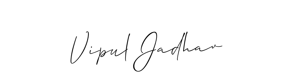 Also we have Vipul Jadhav name is the best signature style. Create professional handwritten signature collection using Allison_Script autograph style. Vipul Jadhav signature style 2 images and pictures png