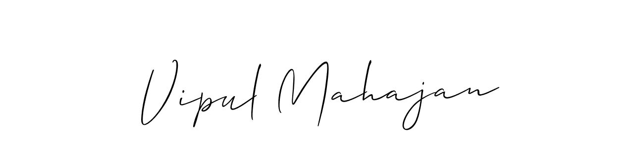 Best and Professional Signature Style for Vipul Mahajan. Allison_Script Best Signature Style Collection. Vipul Mahajan signature style 2 images and pictures png