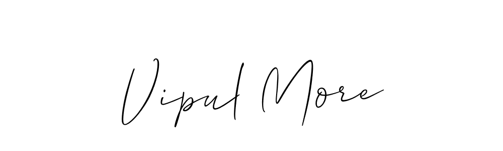 Best and Professional Signature Style for Vipul More. Allison_Script Best Signature Style Collection. Vipul More signature style 2 images and pictures png