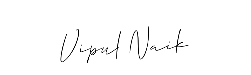 How to make Vipul Naik signature? Allison_Script is a professional autograph style. Create handwritten signature for Vipul Naik name. Vipul Naik signature style 2 images and pictures png