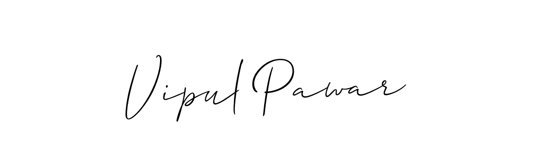 Design your own signature with our free online signature maker. With this signature software, you can create a handwritten (Allison_Script) signature for name Vipul Pawar. Vipul Pawar signature style 2 images and pictures png