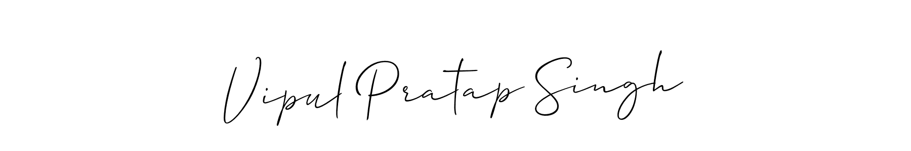 Also we have Vipul Pratap Singh name is the best signature style. Create professional handwritten signature collection using Allison_Script autograph style. Vipul Pratap Singh signature style 2 images and pictures png