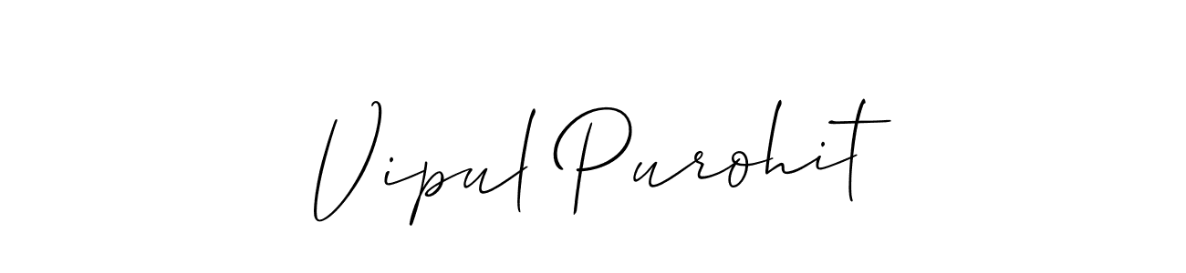 Make a beautiful signature design for name Vipul Purohit. Use this online signature maker to create a handwritten signature for free. Vipul Purohit signature style 2 images and pictures png