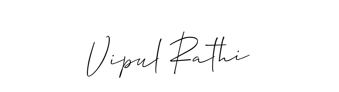 How to Draw Vipul Rathi signature style? Allison_Script is a latest design signature styles for name Vipul Rathi. Vipul Rathi signature style 2 images and pictures png