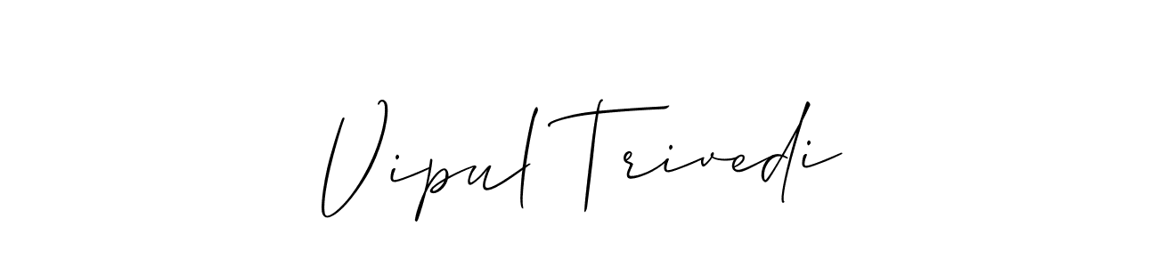 How to Draw Vipul Trivedi signature style? Allison_Script is a latest design signature styles for name Vipul Trivedi. Vipul Trivedi signature style 2 images and pictures png