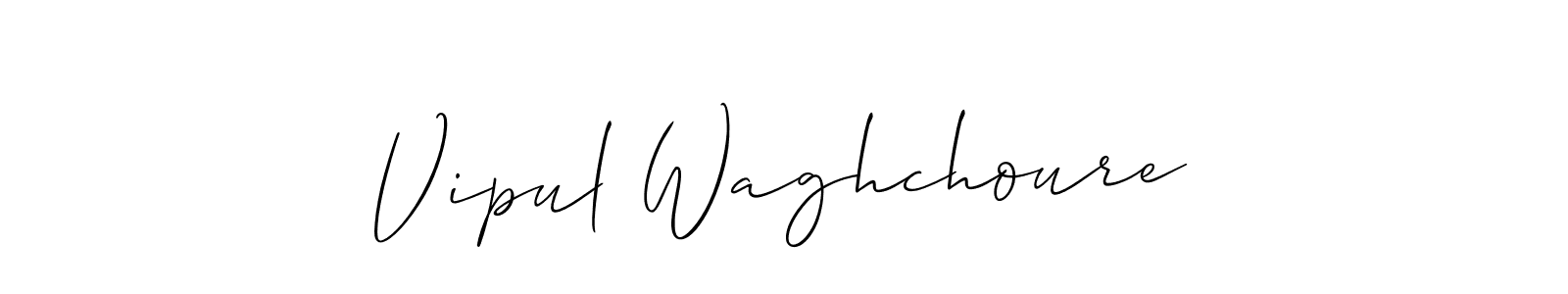 Make a beautiful signature design for name Vipul Waghchoure. With this signature (Allison_Script) style, you can create a handwritten signature for free. Vipul Waghchoure signature style 2 images and pictures png