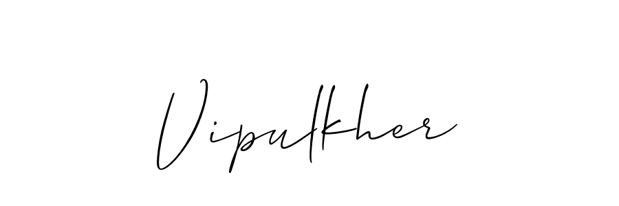 Also we have Vipulkher name is the best signature style. Create professional handwritten signature collection using Allison_Script autograph style. Vipulkher signature style 2 images and pictures png