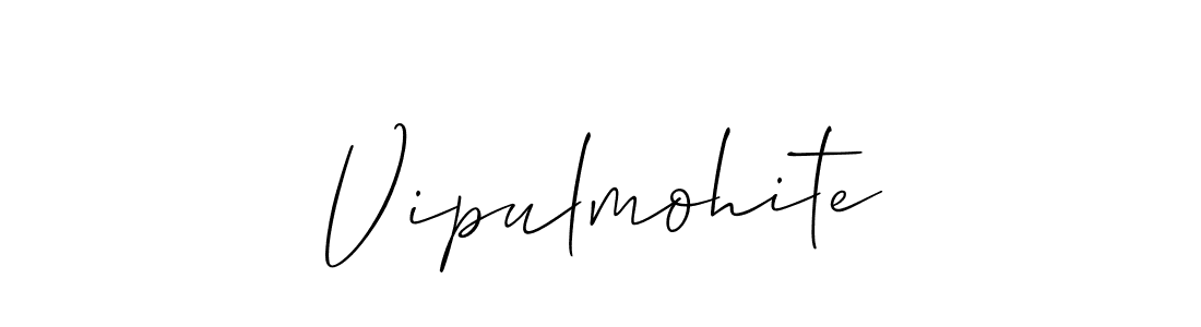 Make a short Vipulmohite signature style. Manage your documents anywhere anytime using Allison_Script. Create and add eSignatures, submit forms, share and send files easily. Vipulmohite signature style 2 images and pictures png