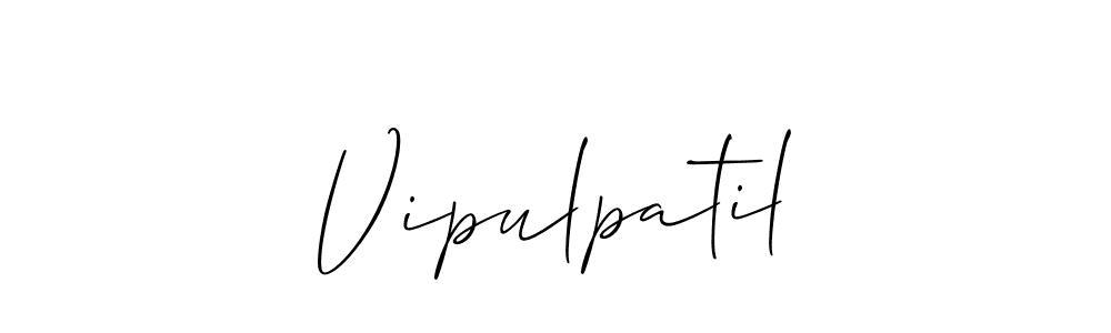Allison_Script is a professional signature style that is perfect for those who want to add a touch of class to their signature. It is also a great choice for those who want to make their signature more unique. Get Vipulpatil name to fancy signature for free. Vipulpatil signature style 2 images and pictures png
