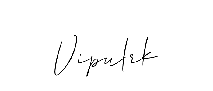 Allison_Script is a professional signature style that is perfect for those who want to add a touch of class to their signature. It is also a great choice for those who want to make their signature more unique. Get Vipulrk name to fancy signature for free. Vipulrk signature style 2 images and pictures png